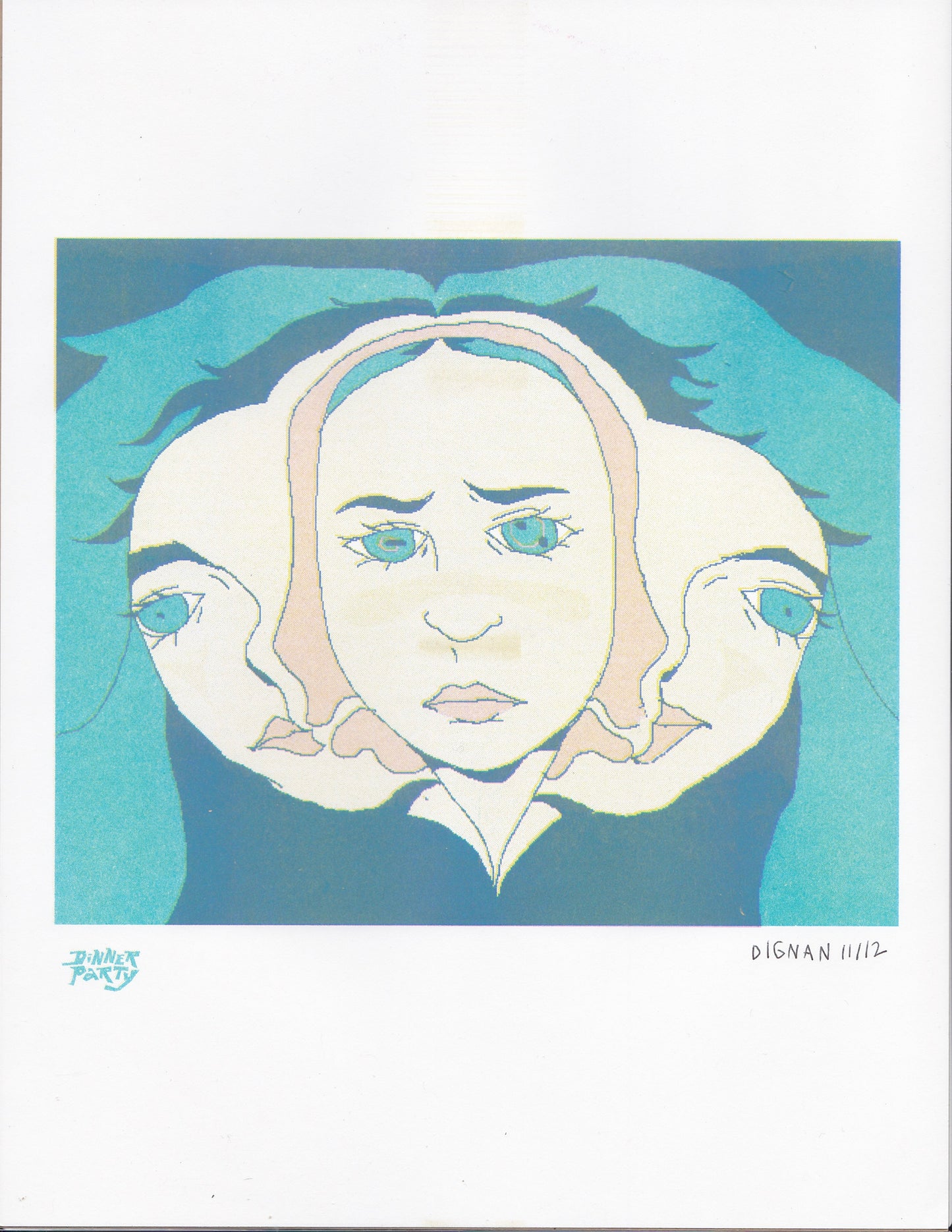 billie eilish risograph print