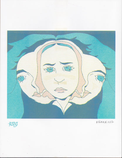 billie eilish risograph print