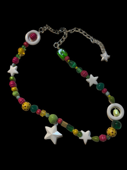 dots+loops beaded necklace